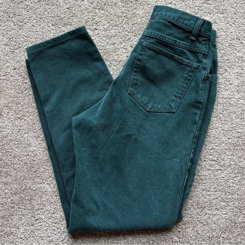 Vintage 90s Wrangler Teal Green High Rise Jeans Women’s 8 10 USA Made